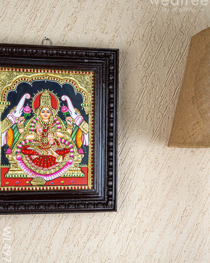 Tanjore Painting - Gajalakshmi - Flat (Gold Foil) - 12x10 inch - WL4979 - Tanjore Painting