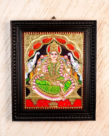 Tanjore Painting - Gajalakshmi - Flat (Gold Foil) - 15x12 inch - WL2452 - Tanjore Painting
