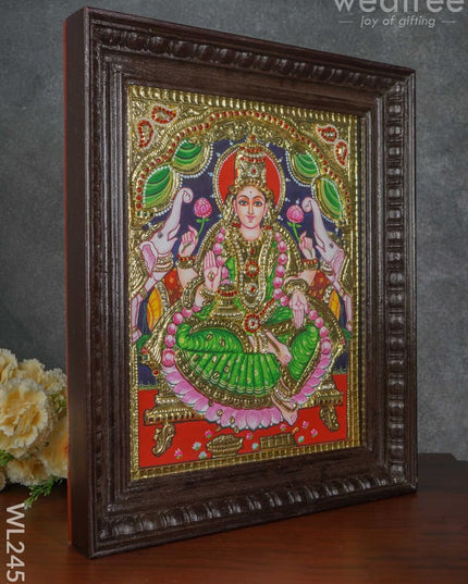 Tanjore Painting Gajalakshmi - 15X12 Inches Wl2452