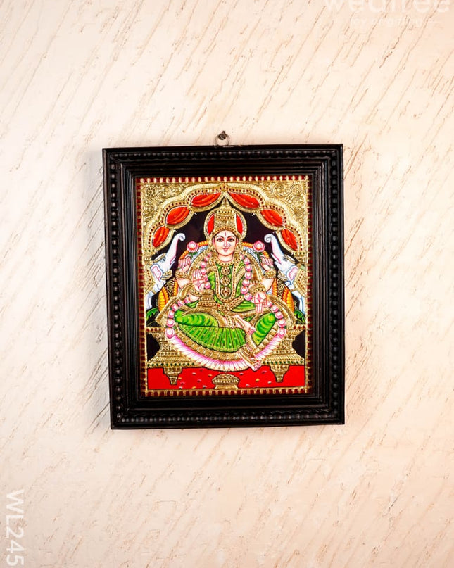 Tanjore Painting - Gajalakshmi - Flat (Gold Foil) - 15x12 inch - WL2452 - Tanjore Painting