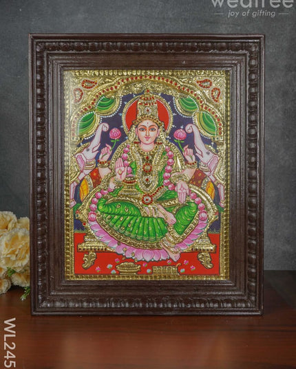 Tanjore Painting Gajalakshmi - 15X12 Inches Wl2452