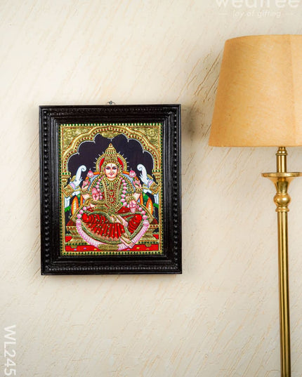 Tanjore Painting - Gajalakshmi - Flat (Gold Foil) - 15x12 inch - WL2452 - Tanjore Painting