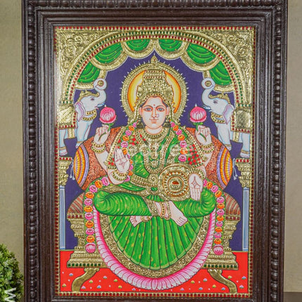 Tanjore Painting Gajalakshmi - 24X18 Inch Wl3779