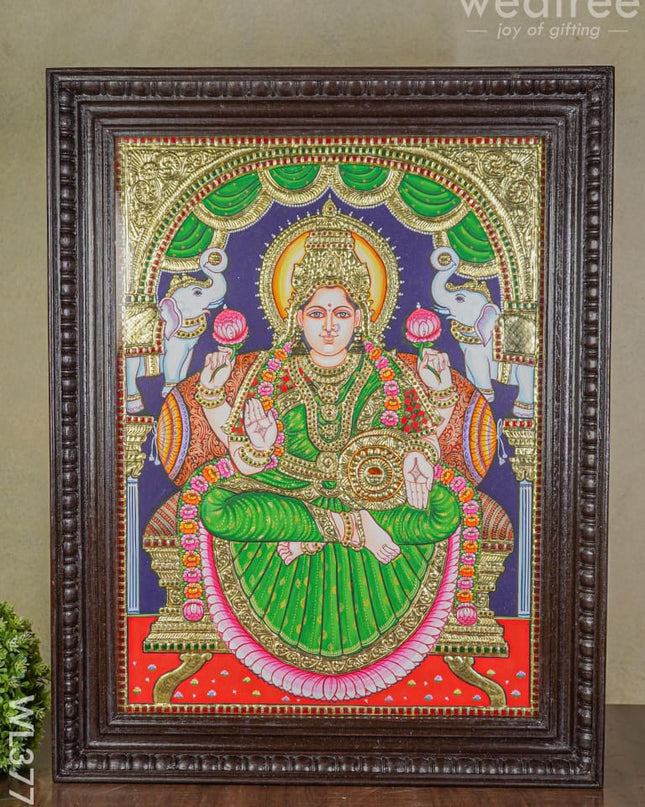 Tanjore Painting Gajalakshmi - 24X18 Inch Wl3779