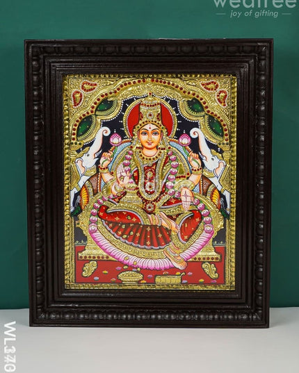 Tanjore Painting - Gajalakshmi - Semi Embossed - 15x12 inch - WL1732 Tanjore Painting