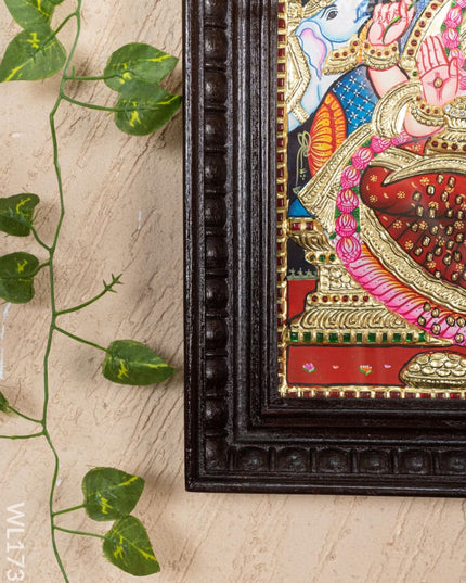 Tanjore Painting - Gajalakshmi - Semi Embossed - 15x12 inch - WL1732 - Tanjore Painting