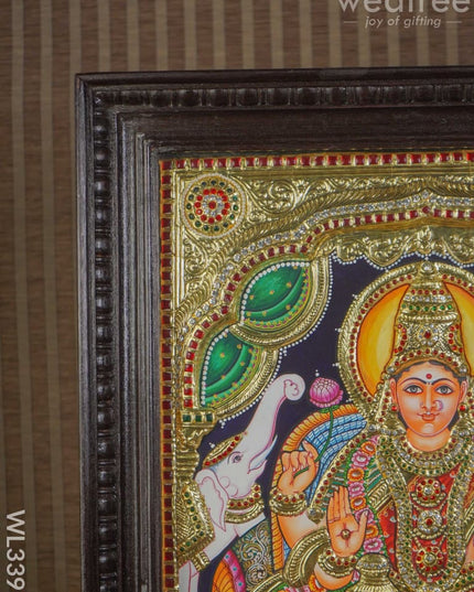 Tanjore Painting - Embossed Gajalakshmi 24 X 18 Inch Wl3391