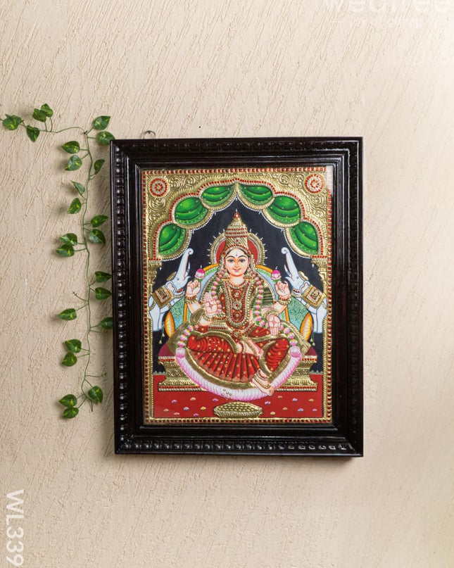 Tanjore Painting - Gajalakshmi - Semi Embossed - 24x18 inch - WL3391 - Tanjore Painting