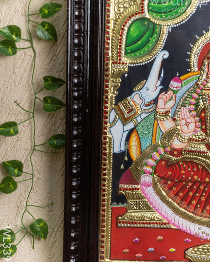 Tanjore Painting - Gajalakshmi - Semi Embossed - 24x18 inch - WL3391 - Tanjore Painting