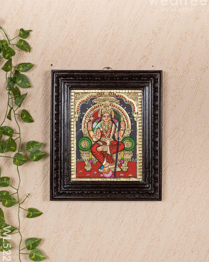 Tanjore Painting - Kamakshi - Flat (Gold Foil) - 10x8 inch - WL5226 - Tanjore Painting