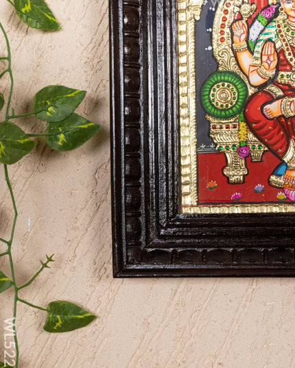Tanjore Painting - Kamakshi - Flat (Gold Foil) - 10x8 inch - WL5226 - Tanjore Painting