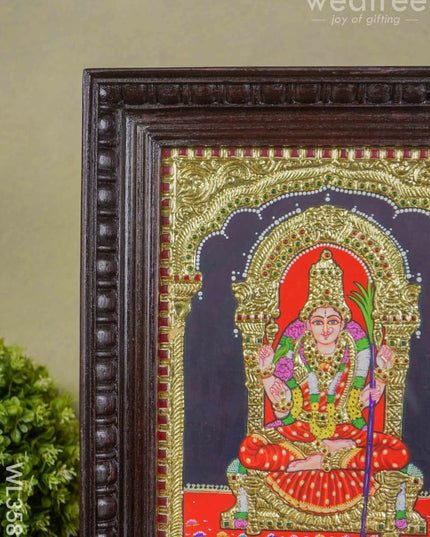 Tanjore Painting Kamakshi - 12 X 10 Wl3582
