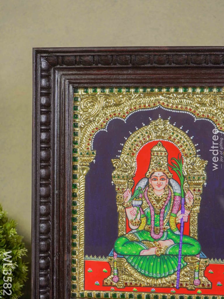 Tanjore Painting Kamakshi - 12 X 10 Wl3582