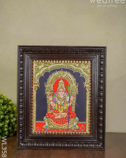 Tanjore Painting Kamakshi - 12 X 10 Wl3582