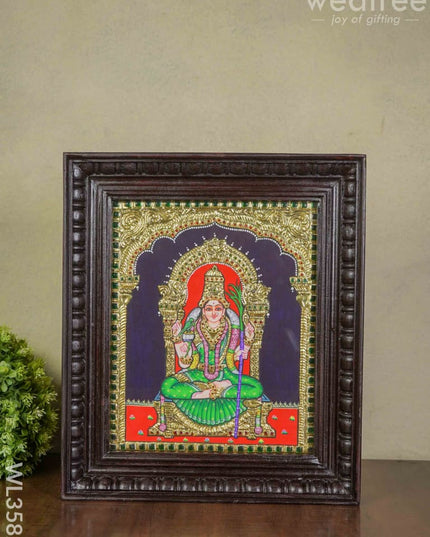 Tanjore Painting Kamakshi - 12 X 10 Wl3582