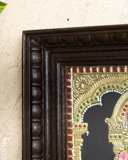 Tanjore Painting - Kamatchi - Flat (Gold Foil) - 12x10 inch - WL5205 - Tanjore Painting