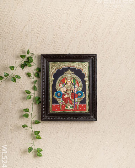 Tanjore Painting - Kamatchi - Flat (Gold foil) - 15x12 inch - WL5245 - Tanjore Painting