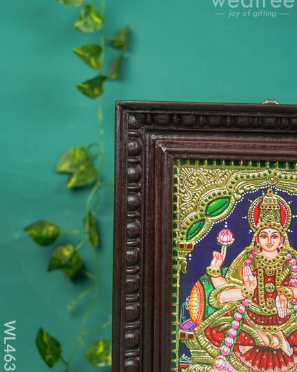 Tanjore Painting - Lakshmi Flat (Gold Foil) 10 X 8 Inch Wl4639