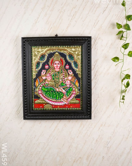 Tanjore Painting - Lakshmi - Flat (Gold Foil) - 15x12 inch - WL4594 - Tanjore Painting