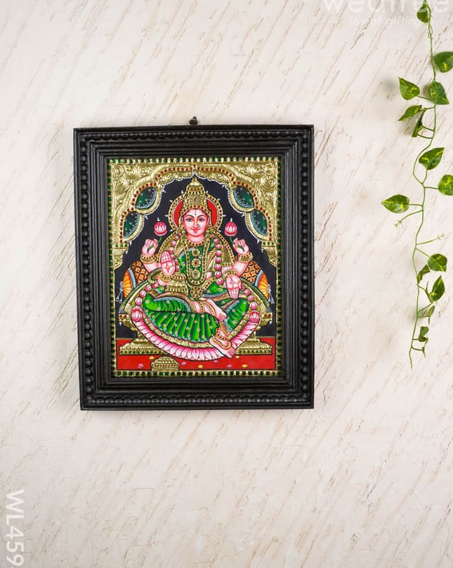 Tanjore Painting - Lakshmi - Flat (Gold Foil) - 15x12 inch - WL4594 - Tanjore Painting