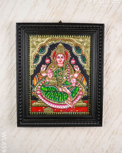 Tanjore Painting - Lakshmi - Flat (Gold Foil) - 15x12 inch - WL4594 - Tanjore Painting