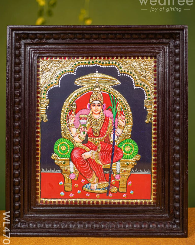 Tanjore Painting - Lalitha Flat (Gold Foil) 12 X 10 Inch Wl4703