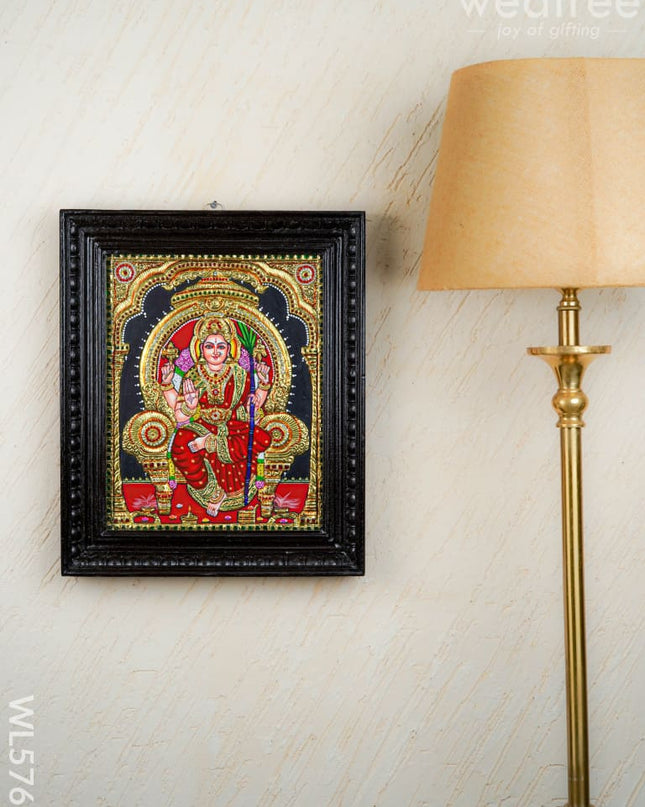 Tanjore Painting - Lalithambigai - Semi Embossed - 15x12 inch - WL5761 - Tanjore Painting