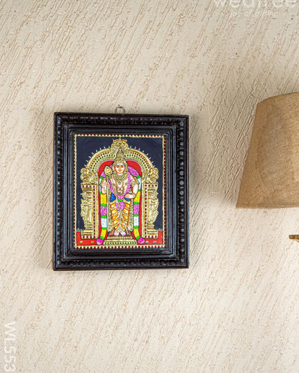Tanjore Painting - Murugan - Flat (Gold Foil) - 12x10 inch - WL5533 - Tanjore Painting