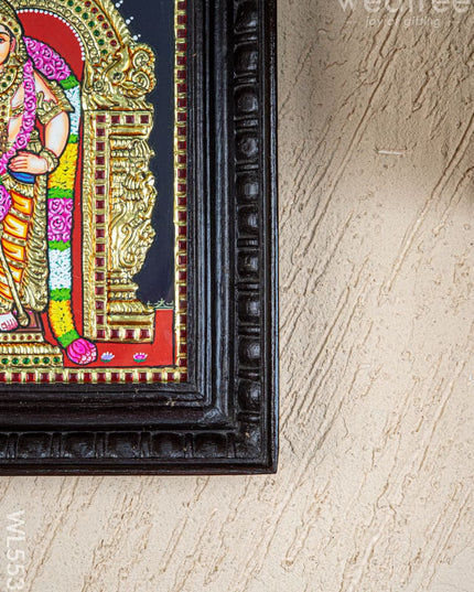 Tanjore Painting - Murugan - Flat (Gold Foil) - 12x10 inch - WL5533 - Tanjore Painting