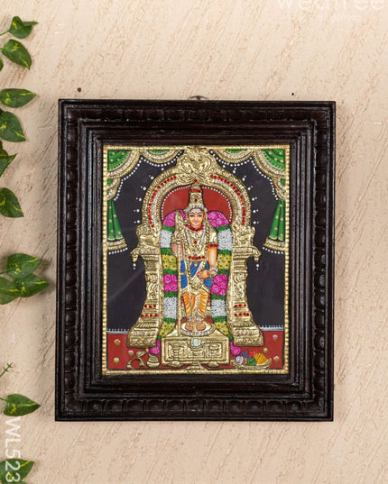 Tanjore Painting - Murugan - Semi Embossed - 12x10 inch - WL5236 - Tanjore Painting