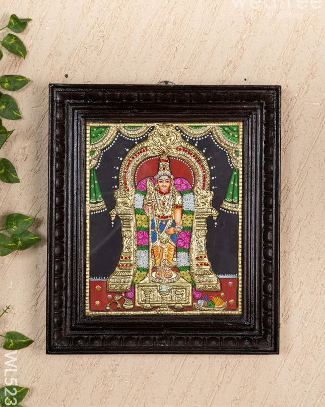 Tanjore Painting - Murugan - Semi Embossed - 12x10 inch - WL5236 - Tanjore Painting
