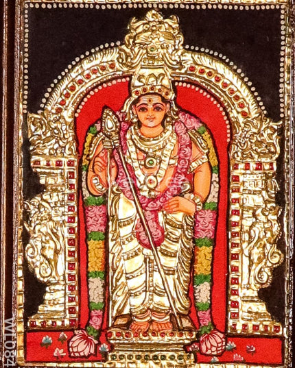 Tanjore Painting Murugar: 8X6 Inches - Wl0848 Painting