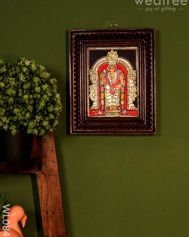 Tanjore Painting Murugar: 8X6 Inches - Wl0848 Painting