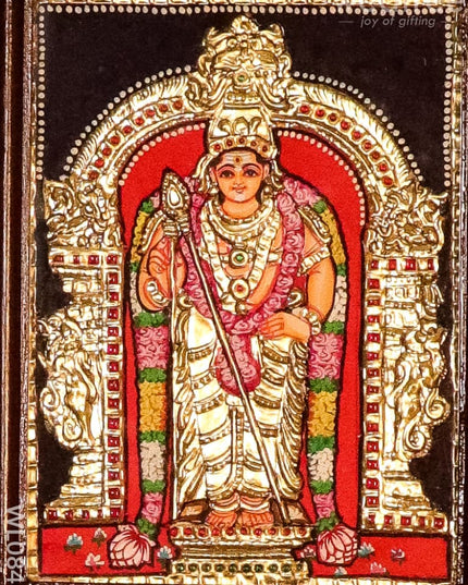 Tanjore Painting Murugar: 8X6 Inches - Wl0848 Painting