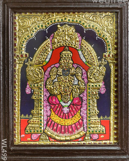 Tanjore Painting- Padmavathi Thayar - Flat - 10*8 inch - WL4990 Tanjore Painting