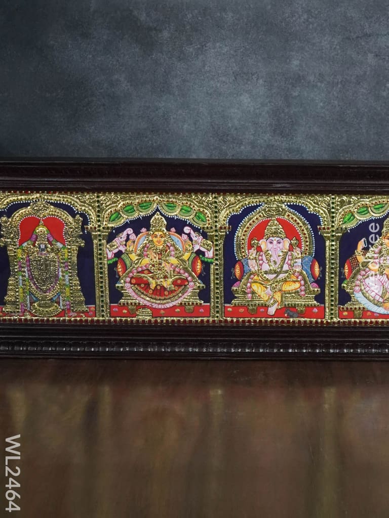 Tanjore Painting Panel (5 Deities) - Wl2464