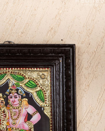 Tanjore Painting - Radha-Krishna - Flat (Gold Foil) - 10x8 inch - WL5231 - Tanjore Painting