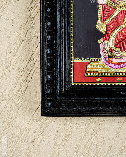 Tanjore Painting - Radha-Krishna - Flat (Gold Foil) - 12x10 inch - WL5201 - Tanjore Painting