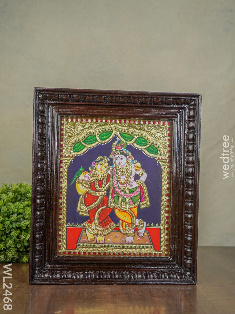 Tanjore Painting Radha Krishna - 15X13 Wl2468