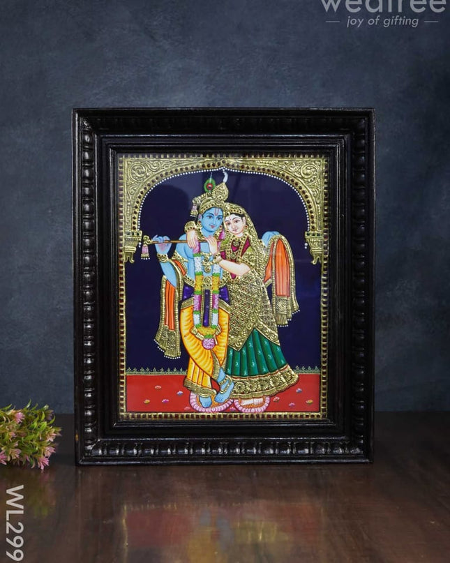 Tanjore Painting Radha Krishna - 15 X 12 Inch Wl2999