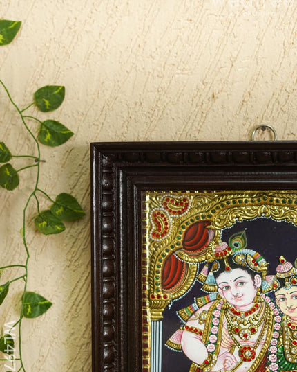 Tanjore Painting - Radhakrishna - Semi Embossed - 15*12 inch - WL4972 Tanjore Painting