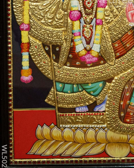 Tanjore Painting - Radha-Krishna - Semi Embossed - 24x30 inch - WL5025 Tanjore Painting