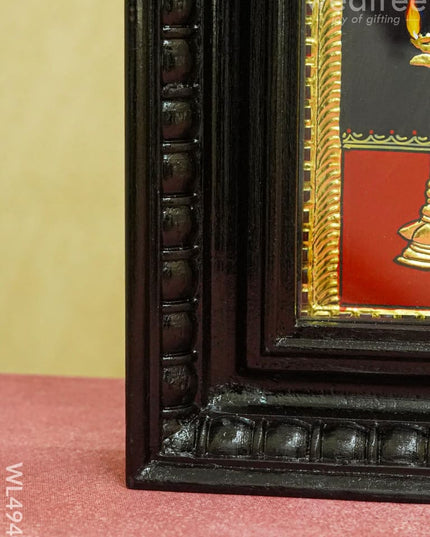 Tanjore Painting - Murugan - Semi Embossed - 3x2 Feet - WL4940 Tanjore Painting