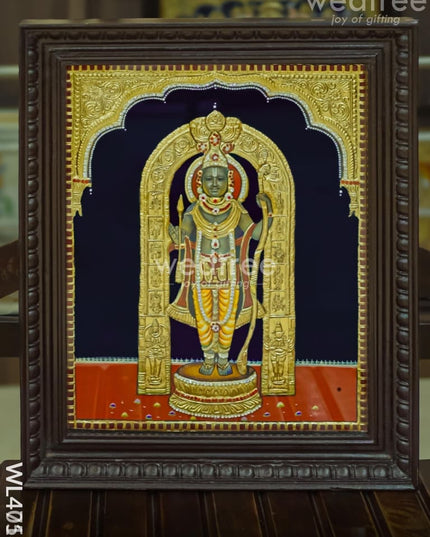 Tanjore Painting - Ram Lalla - Semi Embossed - 20x16 inch - WL4713 Tanjore Painting