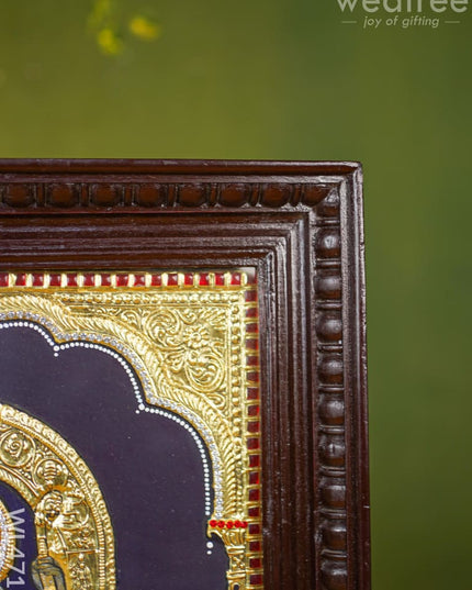 Tanjore Painting - Ayodhya Ram 20 X 16 Inch Semi Embossed Wl4713