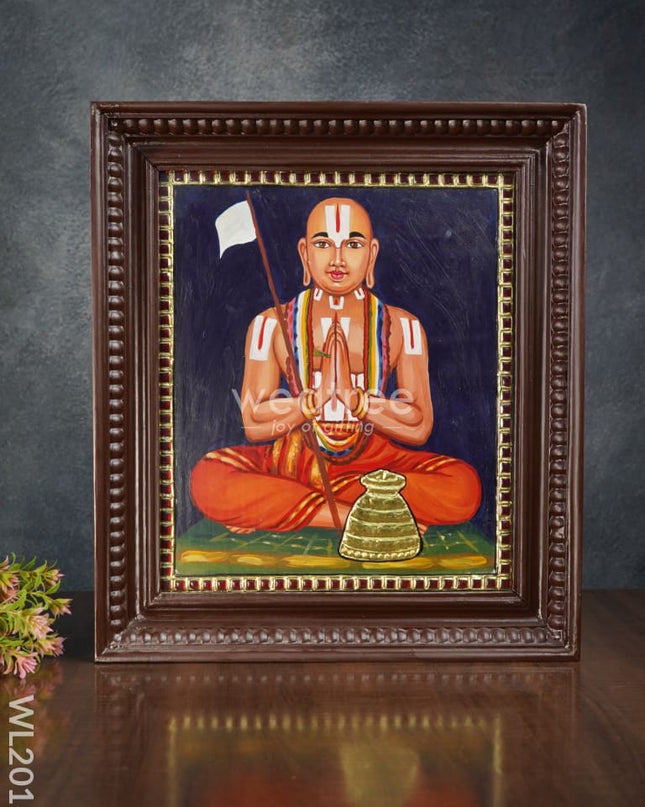 Tanjore Painting Ramanujan:  14X12 - Wl2016