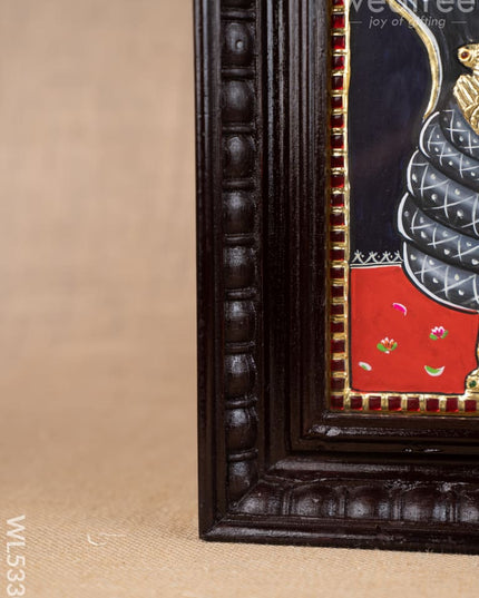 Tanjore Painting - Ranganathar - Flat (Gold Foil) - 15x12 inch - WL5330 - Tanjore Painting
