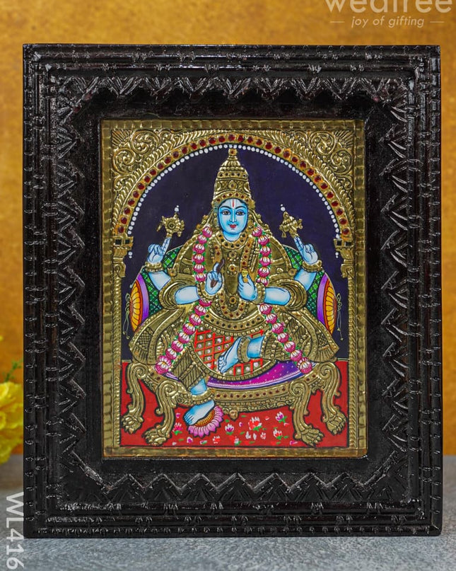 Tanjore Painting - Dhanvantri (10 X 8) Wl4165