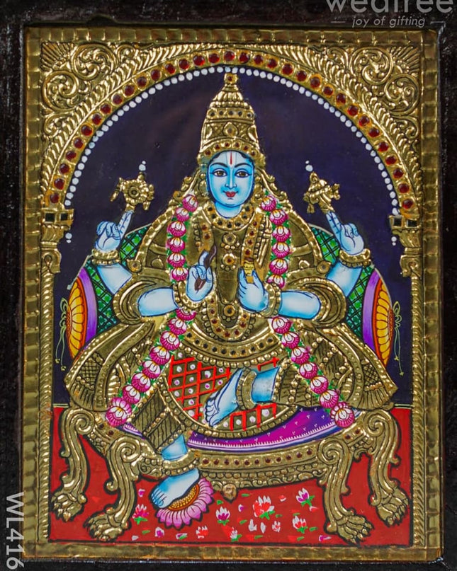 Tanjore Painting - Dhanvantri (10 X 8) Wl4165