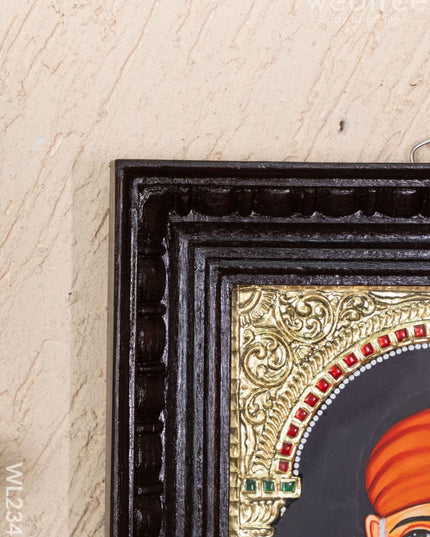 Tanjore Painting - Sai Baba - Flat (Gold Foil) - 10x8 inch - WL2341 - Tanjore Painting